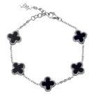SKØR Clove Black Armband Rostfreier Stahl SK0034