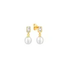 Gaura Natural Pearls Pearl Ohrringe Silber Vergoldet SK26110GYE