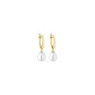 Gaura Natural Pearls Pearl Ohrringe Silber Vergoldet SK26349GYEL