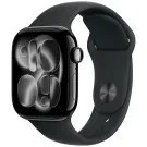 Apple Watch Series 11 GPS + Cellular 46mm Jet Black Aluminium Black Sport Band S/M MFC24