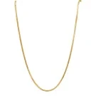 Tom Morris Flat Chain Halskette Edelstahl Vergoldet TM00033
