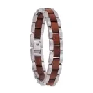 Holzkern Triad Armband 316L Chirurgenstahl 9120078330845