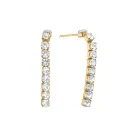 Velara Lione Crystal Drops Ohrringe Edelstahl Vergoldet VLR1002