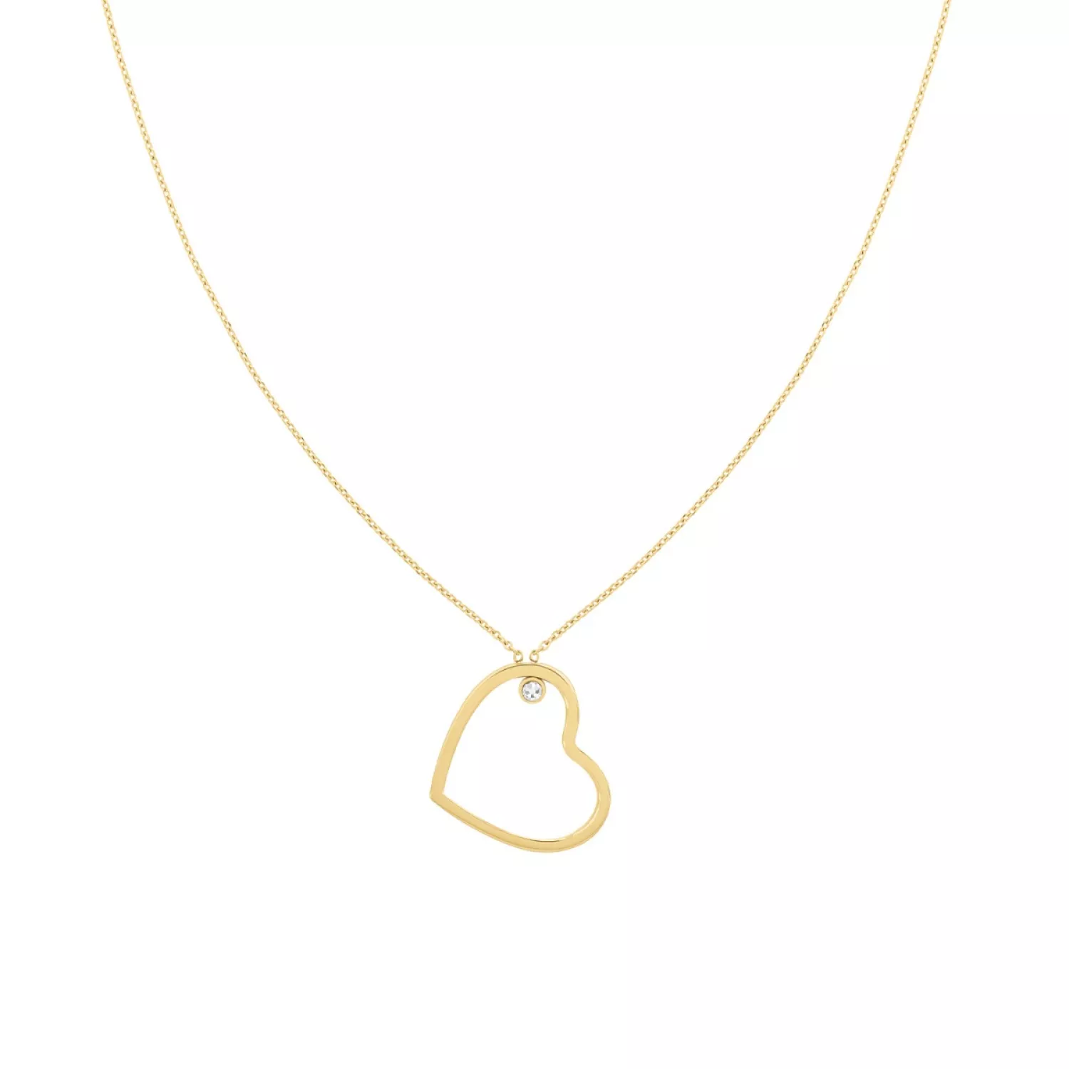 Tommy Hilfiger Minimal Heart Halskette 22 kt. Rostfreier Sta