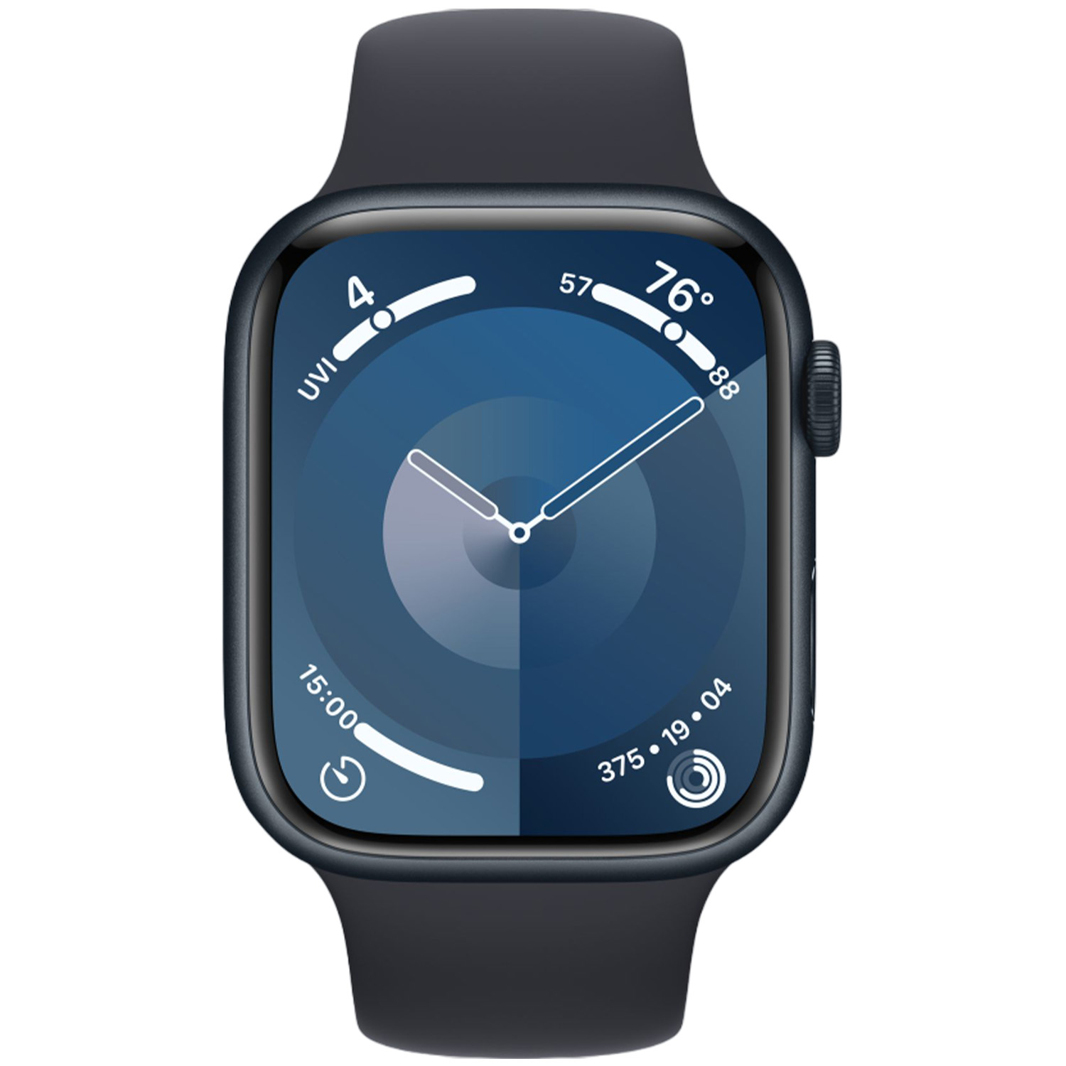 Apple Series 9 GPS 45mm Midnight Case Midnight Sport Band MR